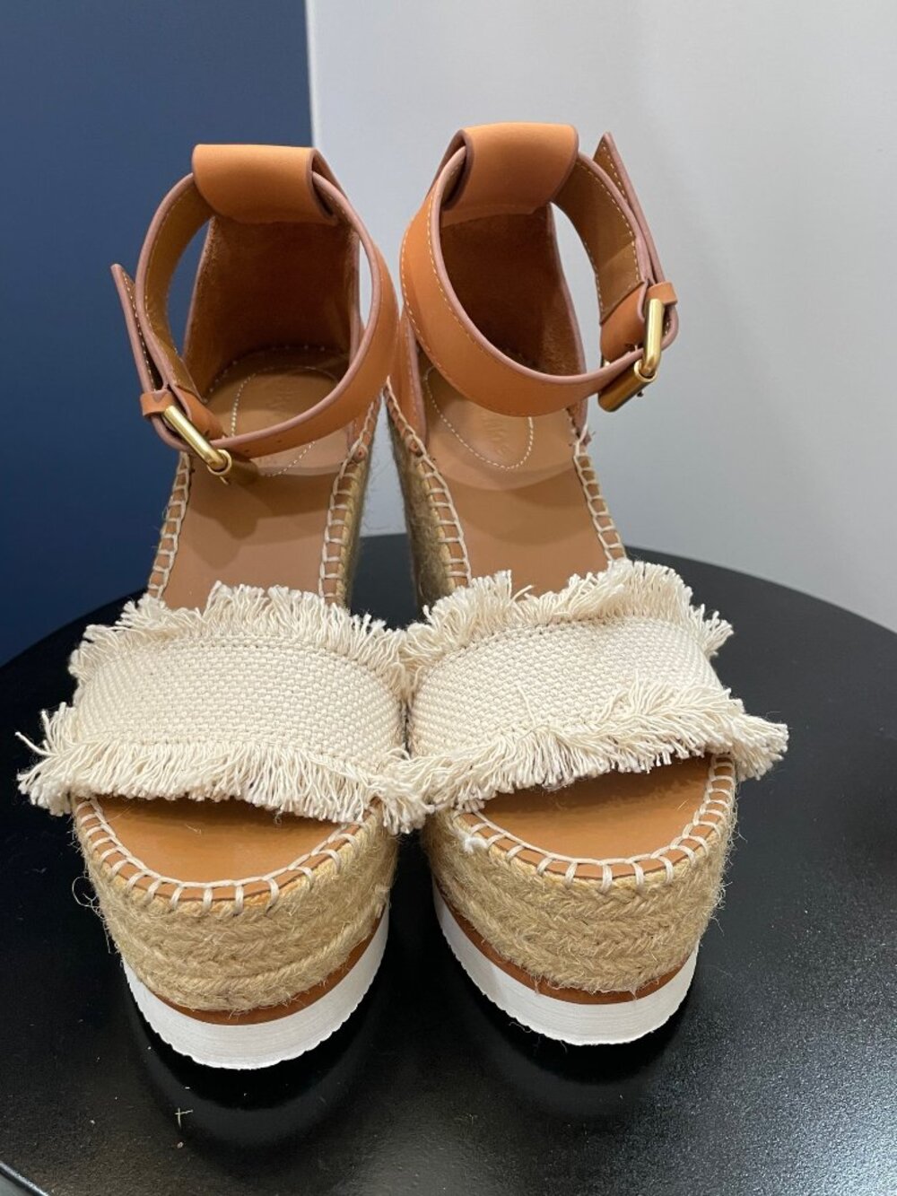 See by Chloé Glyn Espadrille Platform Wedges | Size 6 | Excellent - Picture 3 of 7